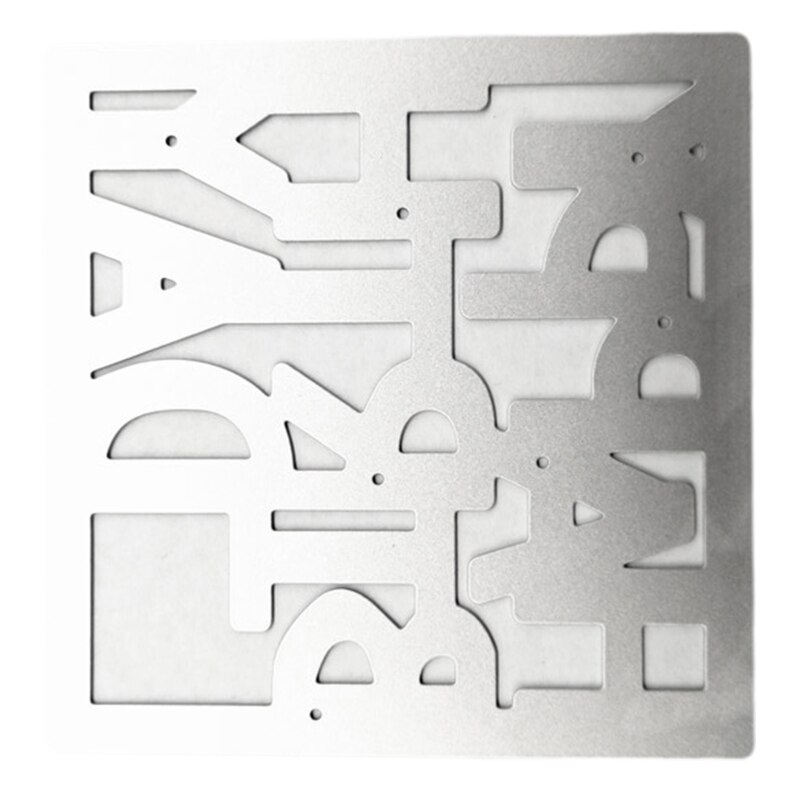 Irregular Happy Birthday Letter Metal Cutting Dies Stencil Scrapbooking DIY Album Stamp Paper Card for Handmade Greeting Cards E