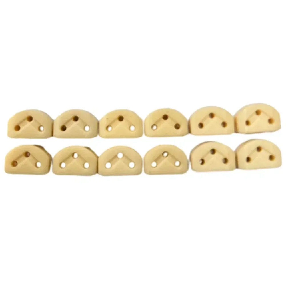 Guide de corde de retenue de cordes de guitare classique, 12 pièces, pièces pour guitare/ukulélé, accessoires d'instruments à cordes: YELLOW
