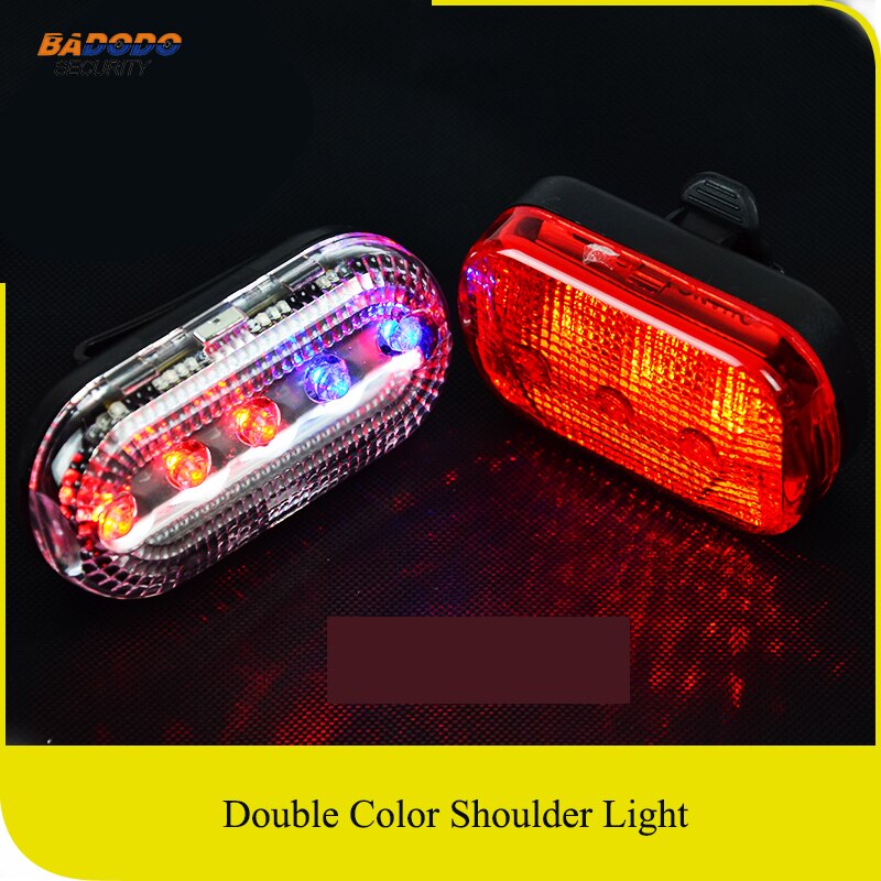 LED parpadeante hombro luz señal de advertencia para tráfico lámpara patrulla luz de advertencia de emergencia SOS luz hombro clip exhibicionista de alarma