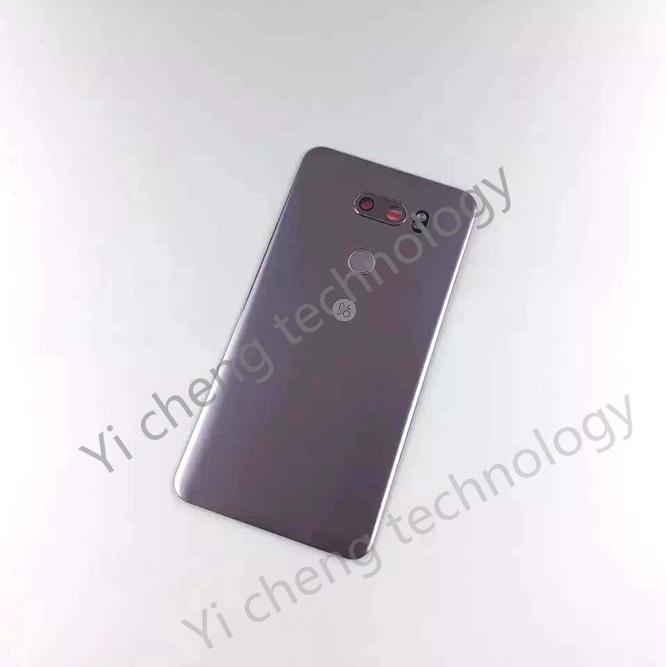 Cubierta trasera de batería para LG V30 + Plus H930 H930G, carcasa de Panel de vidrio para puerta trasera, con pegatina adhesiva, piezas de repuesto