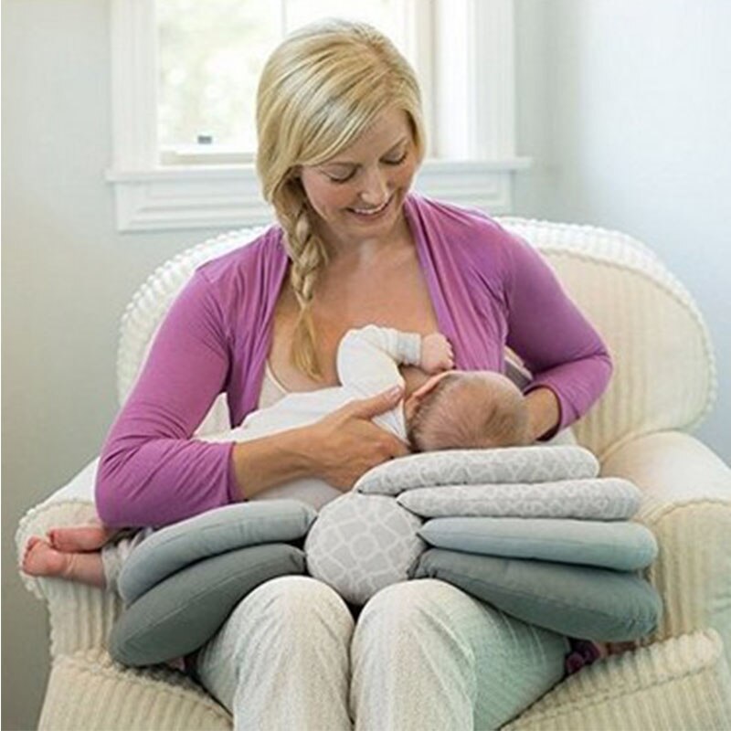 Baby Multifunctionele Verpleging Slaap U-Vormig Kussen Kussen Pasgeboren Katoen Borstvoeding Platte Kop Bescherming Verstelbare Comfort