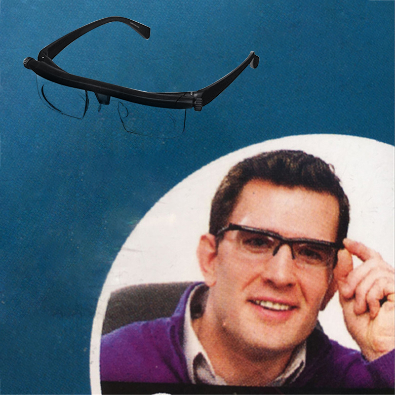 Verstelbare Sterkte Lens Zoom Leesbril Eyewear Variabele Focus Vision Lenzenvloeistof Vergroting Presbyope Bril