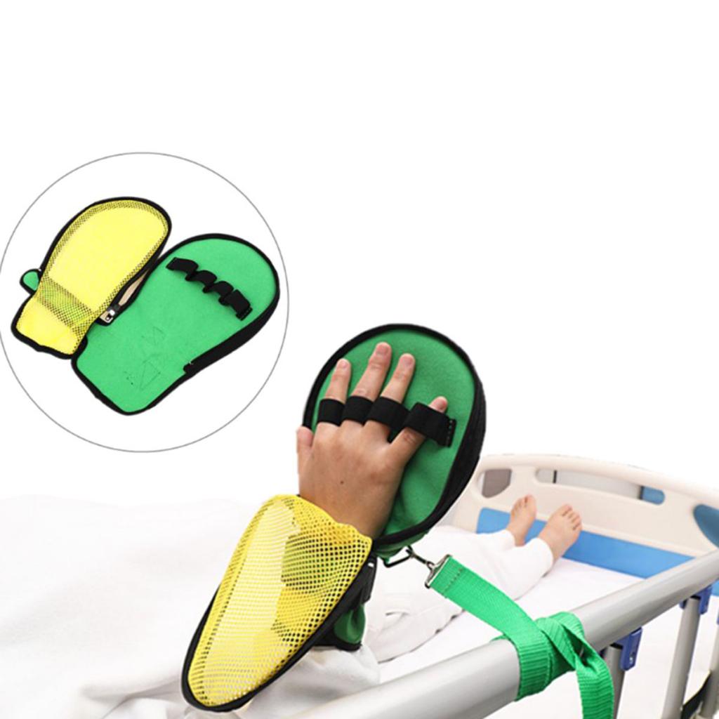 Mesh håndfastholdelse luffer anti-ridse finger kontrol vanter håndfaste åndbare sikkerhedshandsker