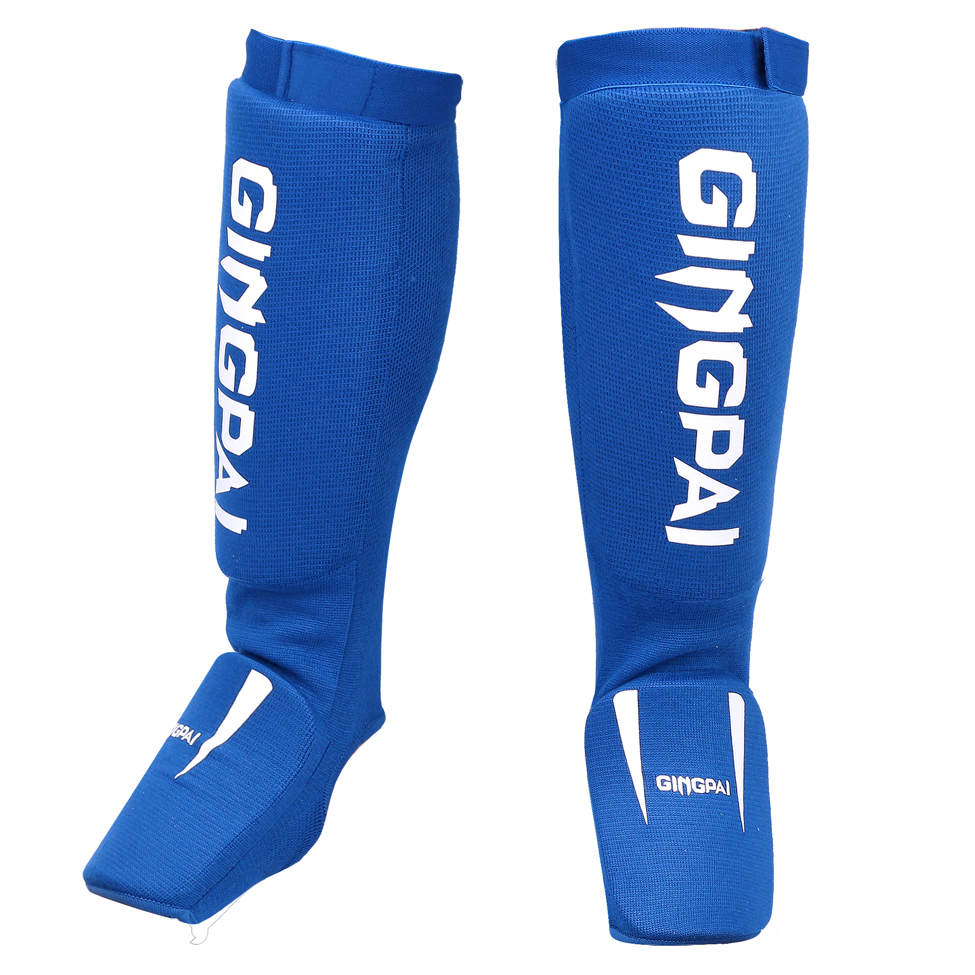 Espinilleras de boxeo de algodón, protector de tobillo para empeine MMA, protección para los pies, almohadilla de kickboxing TKD, protectores de soporte para piernas para entrenamiento Muaythai: M / Morado