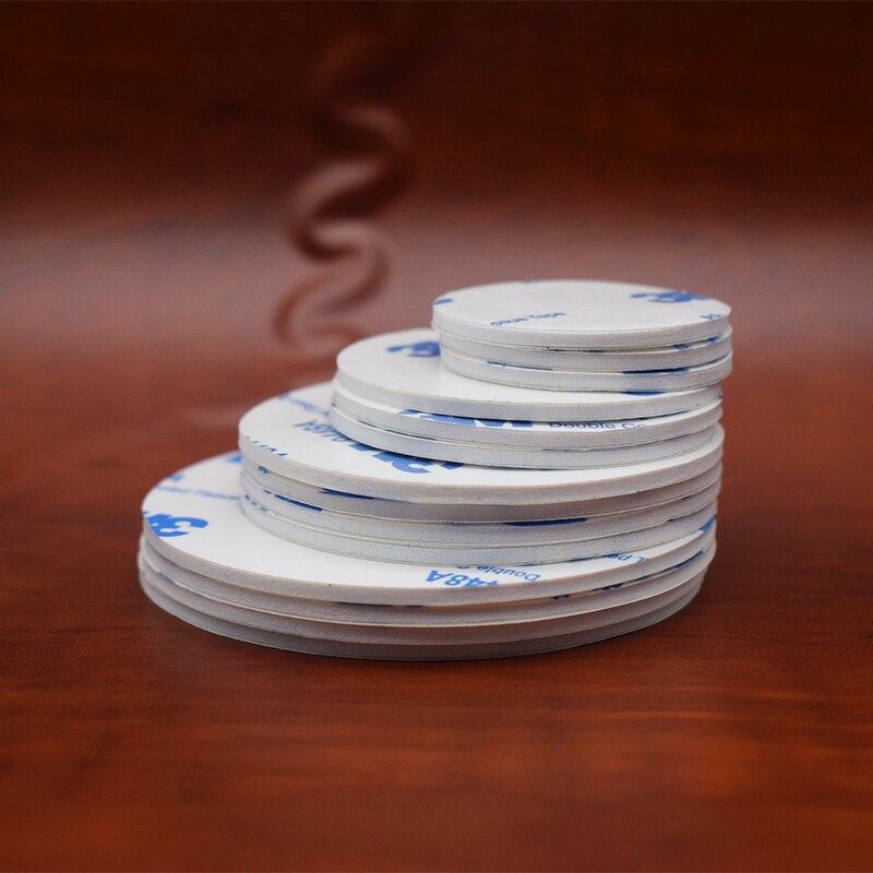 10PCS/LOT White Round 3M 9448A Foam Double-Sided adhesive Tape Self Adhesive Diameter 10 20 30 40 50 60 80mm Thickness 1.5mm