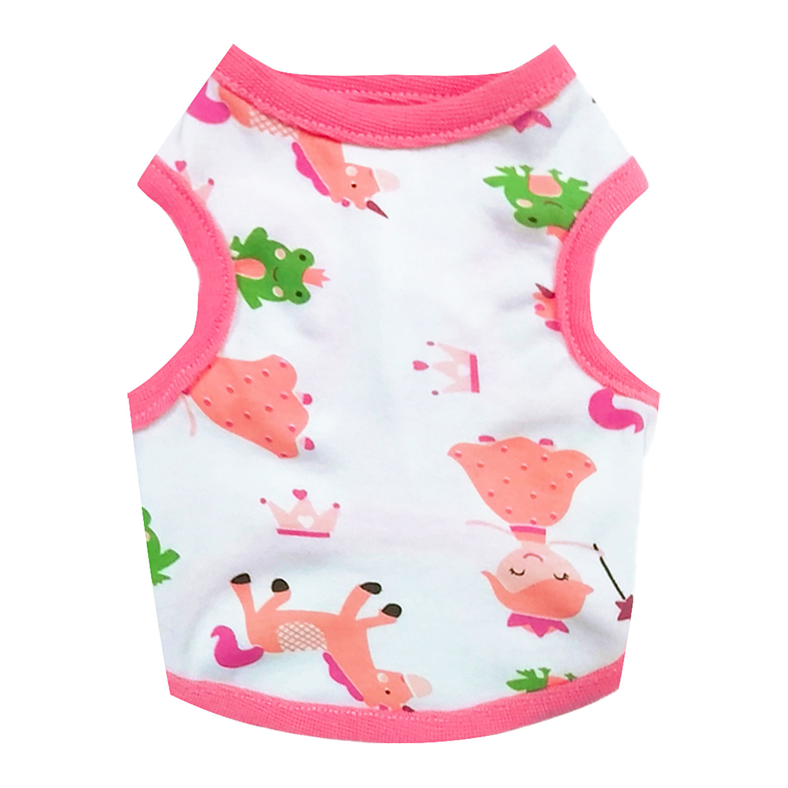 T-Shirt d'été fin et respirant pour chien de petite et moyenne taille, imprimé dessin animé mignon, vêtements Chihuahua Yorkshire GlaPet,: M / Rouge