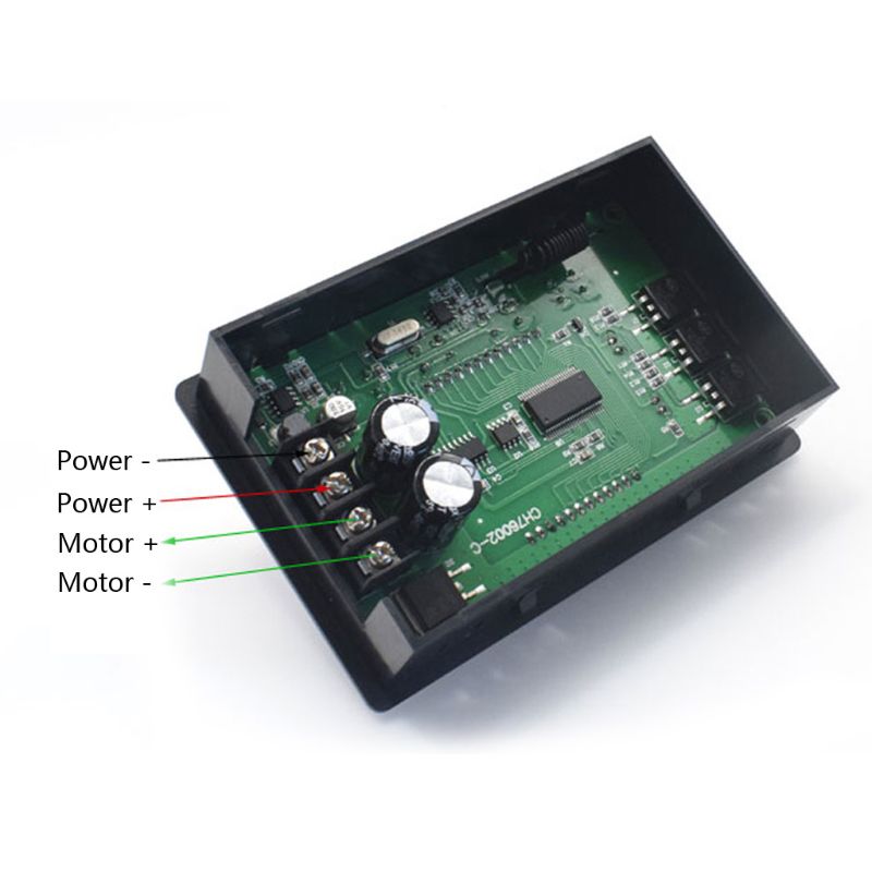 LCD Digital Display 0-100% Tachometer Adjustable 30A PWM DC Motor Speed Controller Timing Remote Control