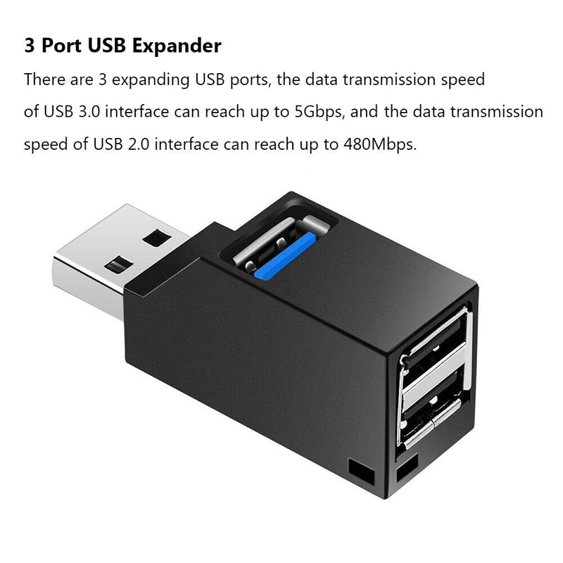 Multi-port USB 3,0 3 Port Universal USB Adapter High Speed U Disk Reader HUB Extender OTG Box für iPhone Xiaomi Samsung Computer