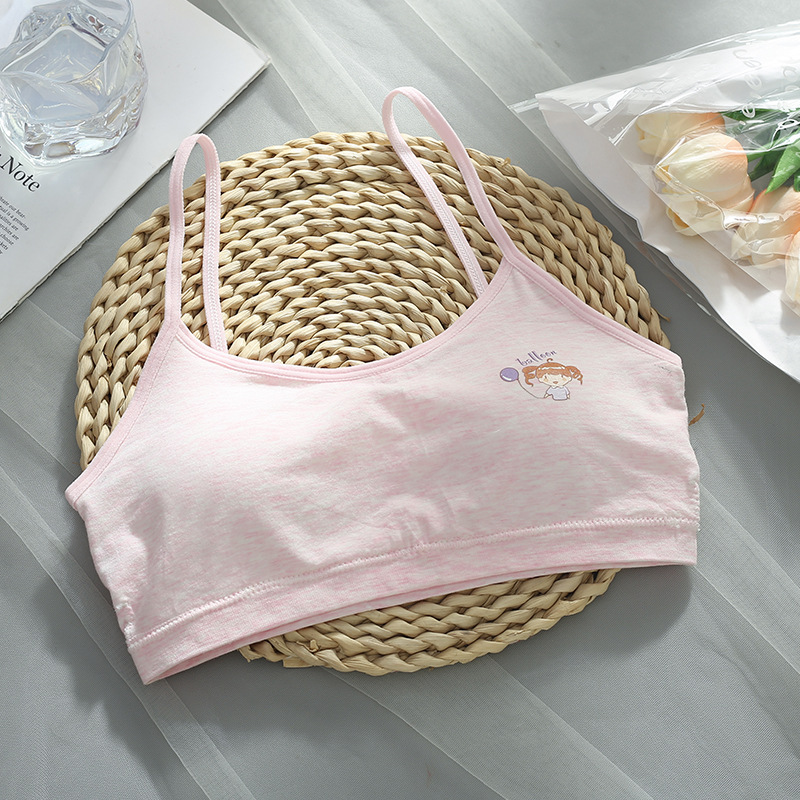 Girls Seamless Development Period Girl Underwear Girl Student Wireless Bra Anti-failure Bottoming Vest Girl 8-16Y Training Bras: 4