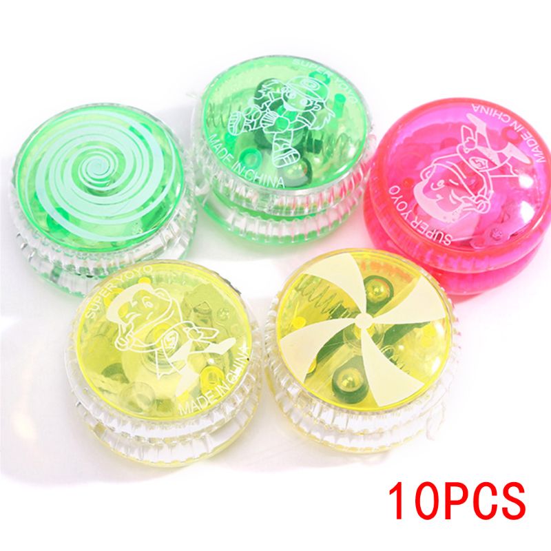 10 pz/set bambini yo-yo luminoso nuovo LED lampeggiante palla gioco del partito giocattoli per bambini per le ragazze dei ragazzi