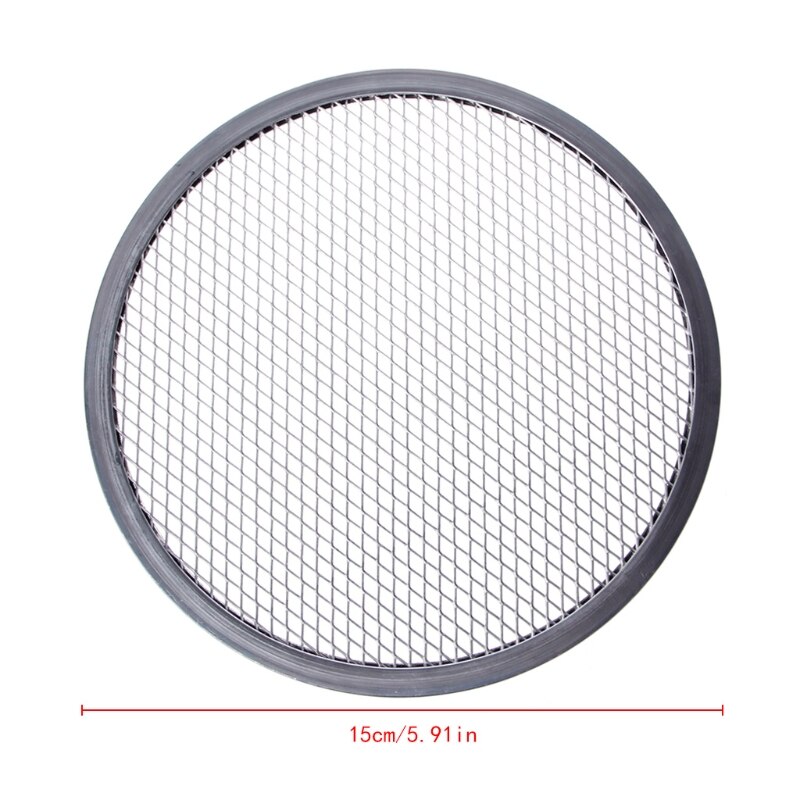 Parrilla de malla de aluminio para Pizza, bandeja de horno redonda, herramientas de cocina, Kit de hornos, 1 Uds.
