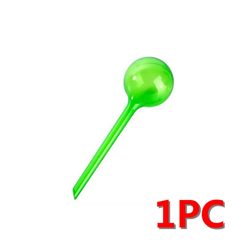 1/4PCS PVC Travel House Plant Self Watering Bulb Shape Waterer Globes Automatic Irrigation Lawn Garden Pot Planter Cans U3: 1PC Green L