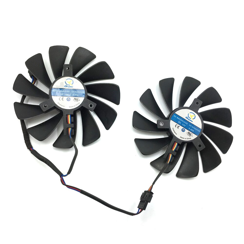 Original 95MM CF1010U12S DIY FDC10U12S9-C PC Cooler Fan Replace For XFX AMD Radeon RX580 RX590 GPU Graphics Card Cooling Fan