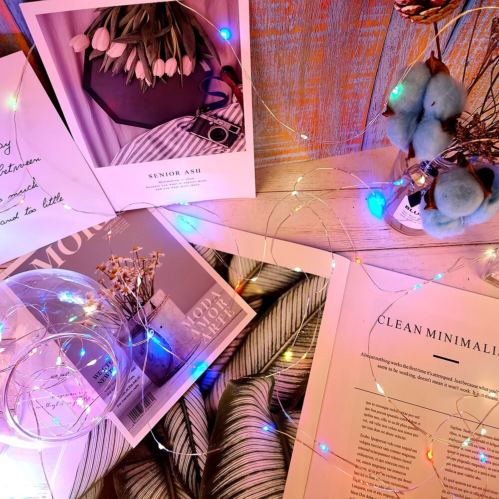 Led Lichtslinger Verjaardag Fairy Light USB/Batterij Box Afstandsbediening Garland Koperdraad LED Lamp voor Bruiloft Decoratie 10M 20M