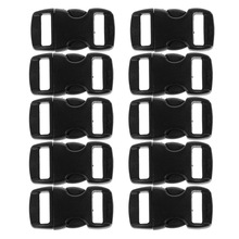 10 teile/los Schnallen Für Umbrella Paracord Armbänder Black Side Release Schnallen