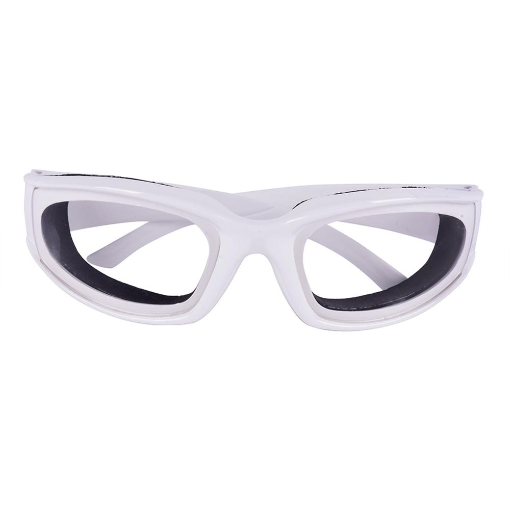 Kitchen Onion Goggles Tear Free Slicing Cutting Chopping Mincing Eye Protect Glasses: White