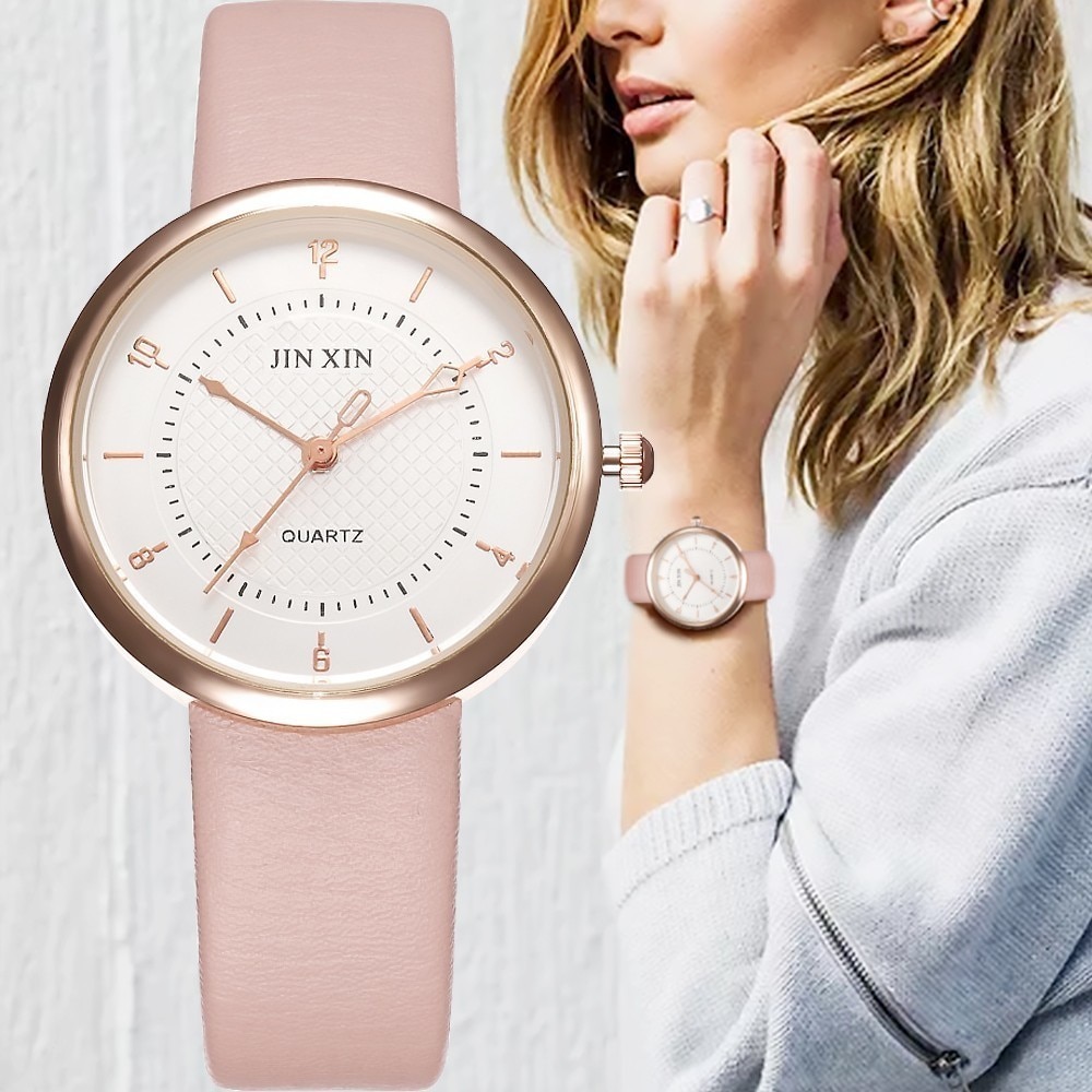 Zeer chique, stijlvolle dameshorloge, klassiek quartzhorloge van roestvrij staal, armbandhorloges, dameshorloges