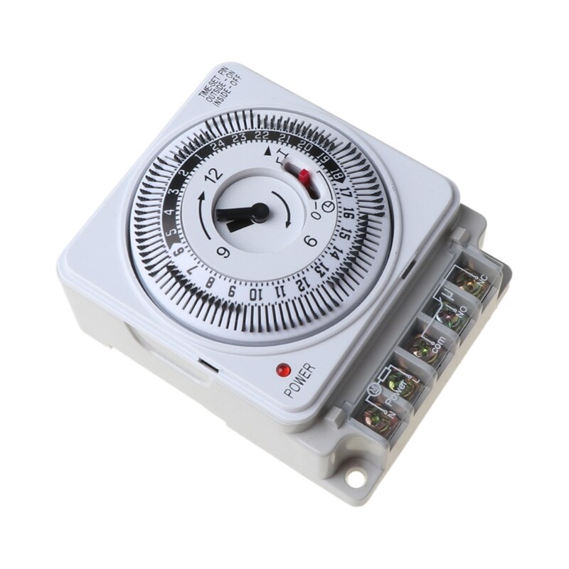 Mechanische Tijdschakelaar 250V 16A Tijd Teller 15Min 24H Keuken Controller Thuis