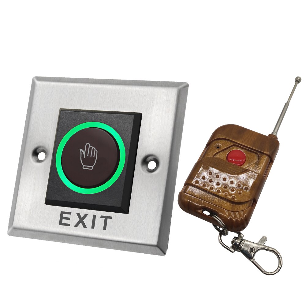 12V 24V Touchless Door Lock Release Button IR Contactless Infrared Opener 433 Mhz Wireless Remote Control No Touch Exit Switch: K2-1-R1