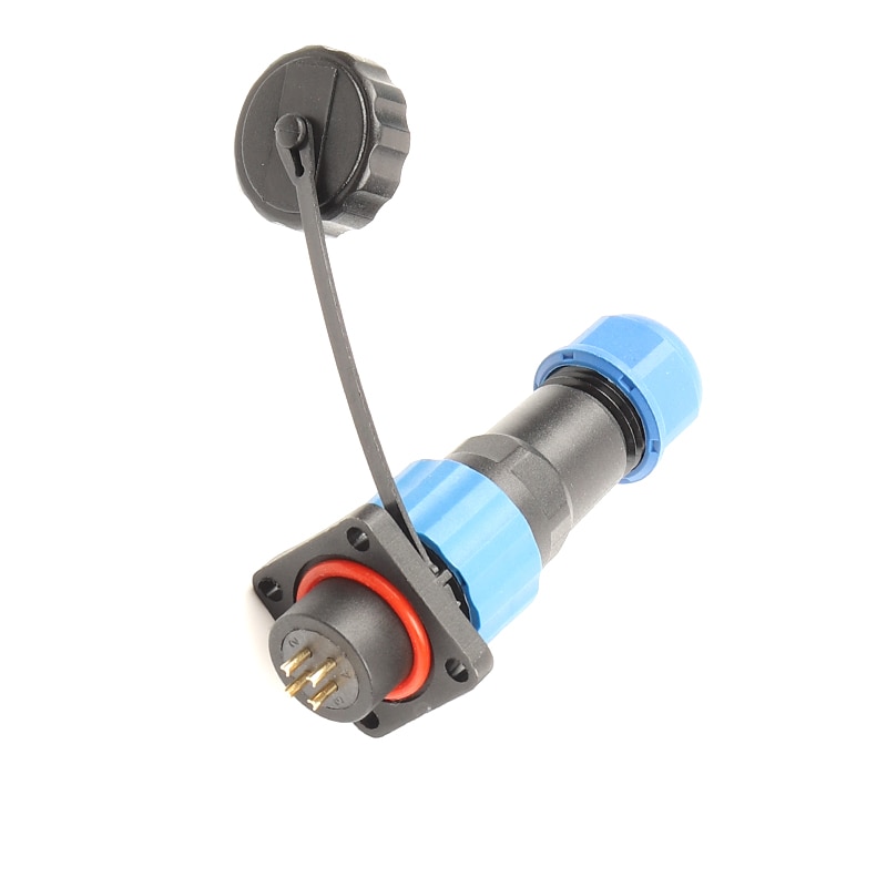 SP16 Waterproof Connector IP68 Cable Connector Plug &amp; Socket Male And Female 2 3 4 5 6 7 9 Pin Square Aviation Plug DIY YOU