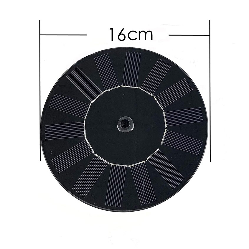 Mini Solar Powered Fountain Water Fountain Pool Pond Floating for Bird Bath Patio Landscape Outdoor Garden Decoration: 16cm