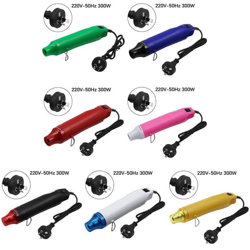 Mini Heat Gun Mini Handheld Air Gun for DIY Embossing Shrink Wrapping Drying Paint 300W Electrical Heat Tool
