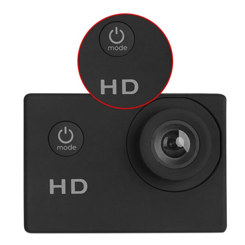 EV5000 Action Camera, 12MP 500W Pixels 2 Inch LCD Screen, Waterproof Sports Cam 120 Degree Wide Angle Lens, 30M Sport Camera DV