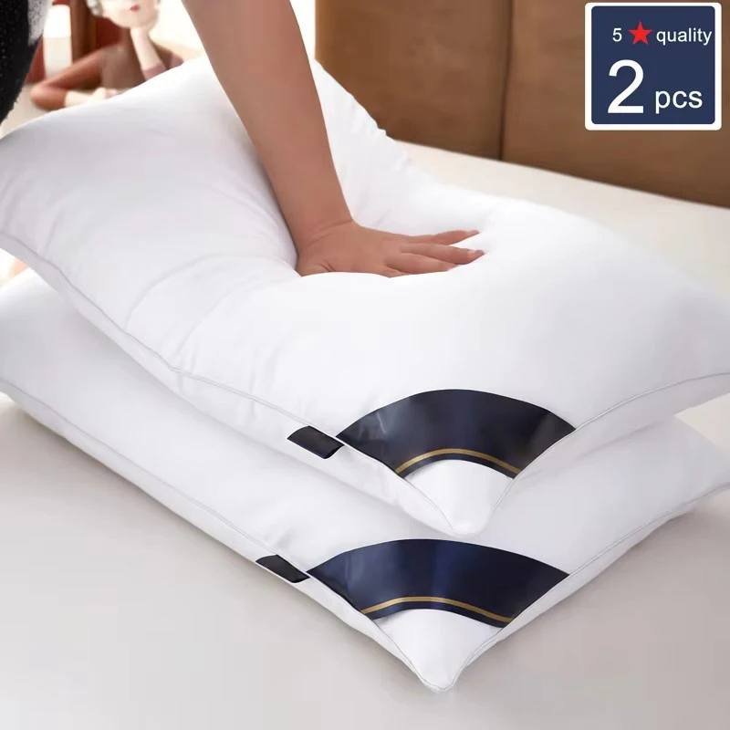 Hotel collection pillow – high-quality pillow for sleeping – supportive and comfortable, medium-firm, hypoallergenic: 43*73 / Black