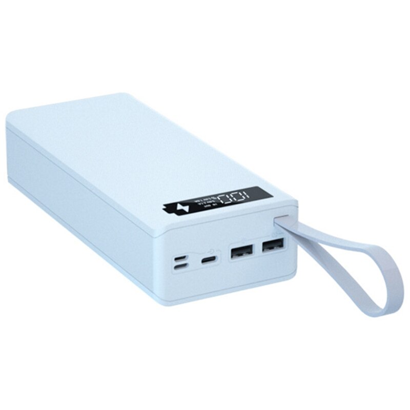 Lcd-scherm Diy Power Bank Case 16X18650 Batterij Shell QC3.0 Pd Batterij Power Bank Shell 10W draadloos Opladen Doos: W Regular
