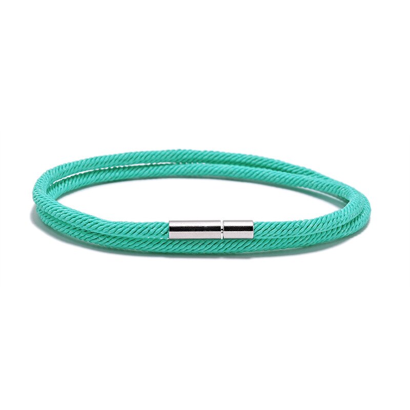 Coppia di braccialetti in corda di milano nuovi modelli di esplosione transfrontaliera fibbia doppio strato milano linea bracciali in corda a mano per donna