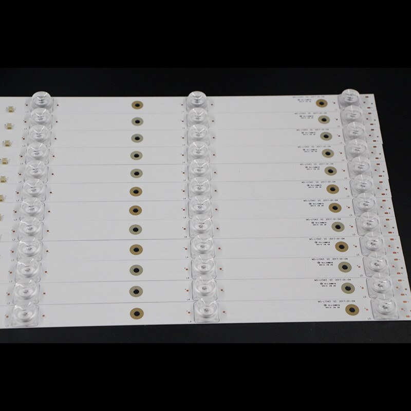 10 Pcs/Lot TV LED Rétro-Éclairage Bande MS-L1543 V2 pour 55 pouces Universel Ensoleillé CX550DLEDM 5 Lampes
