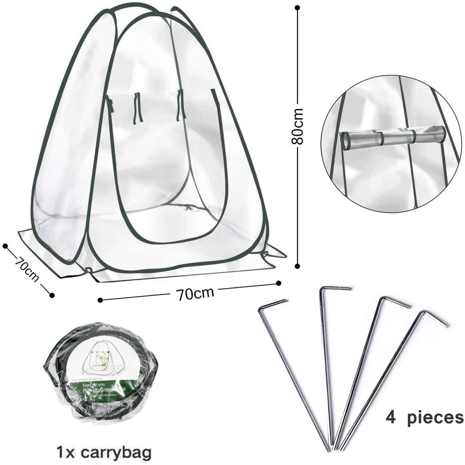 Plant Warme Kas Vetplanten Planten Isolatie Beschermende Kamer Mini Pop-Up Kas Plant Tent Bescherming Kas # G30