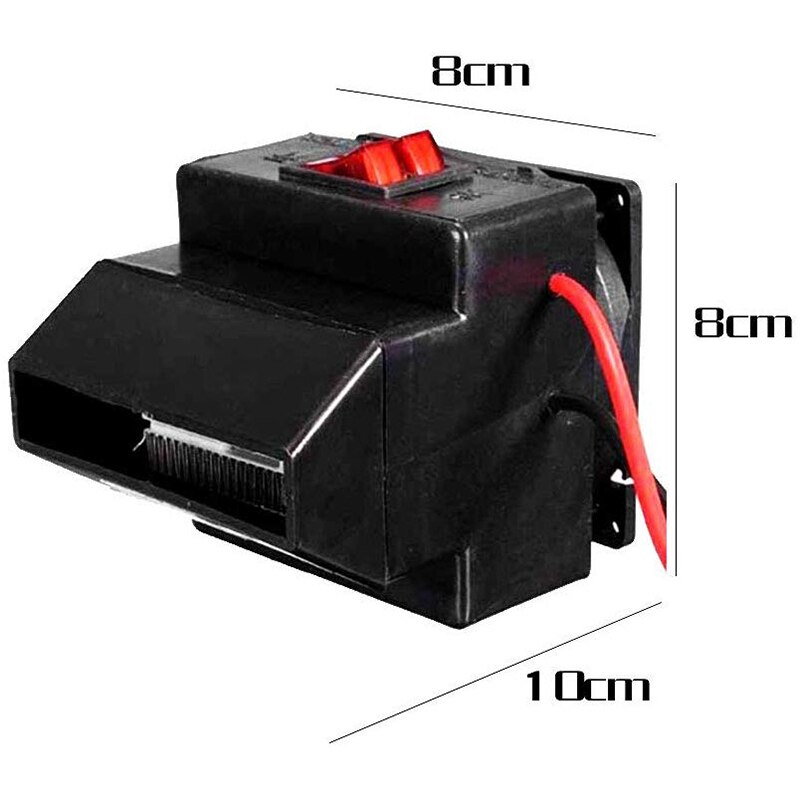 Chauffage en céramique portatif de voiture et ventilateur, 24V 150W-300W le chauffage rapide automatique décongèle le véhicule de désembuage de pare-brise de désembuage de désembueur