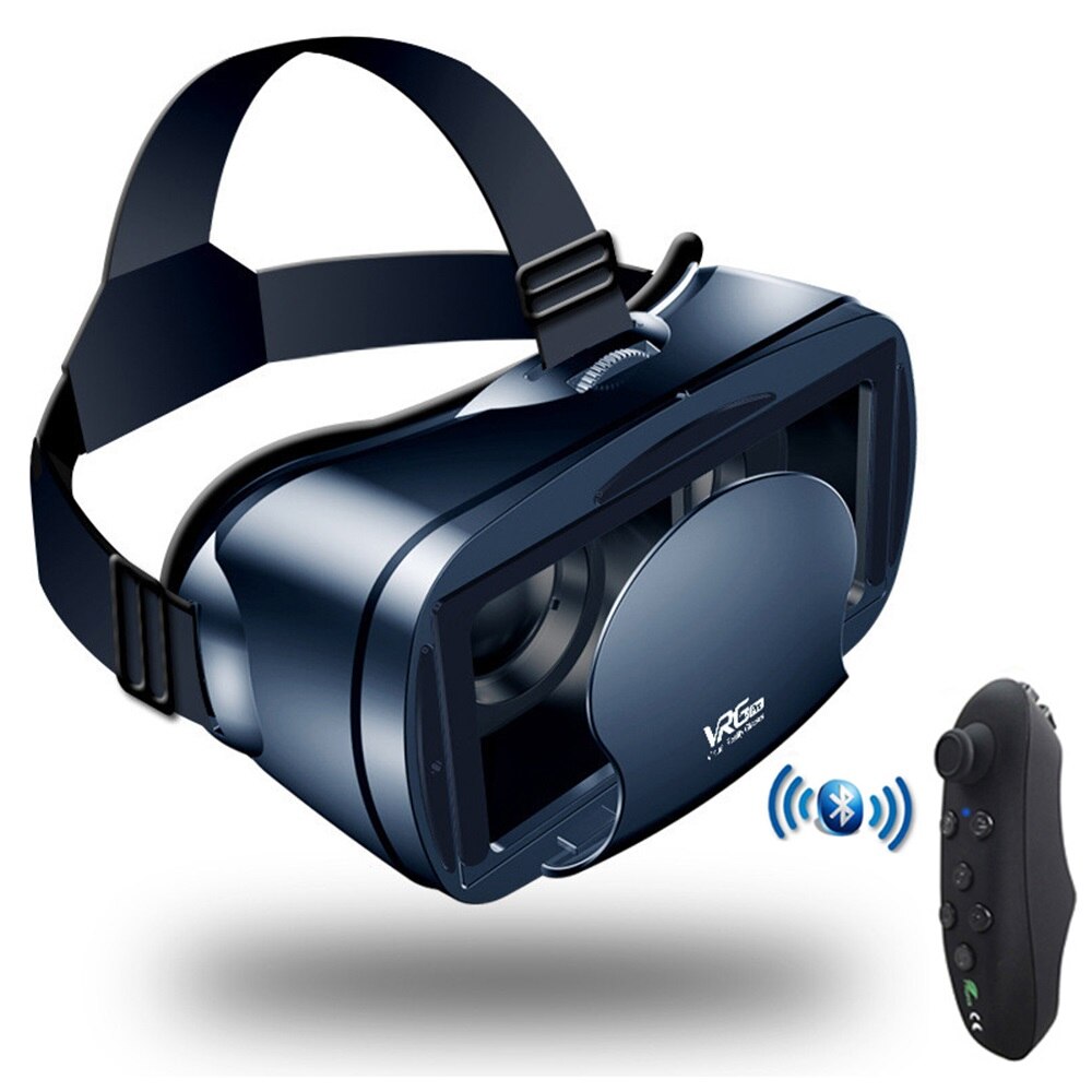 Etvr 3d vr box google pap fordybende virtual reality headset film spil briller med hovedtelefon passer 5-7 tommer smartphone