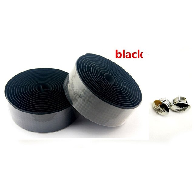 Carbon fiber road bike handlebar/bentbar tape Cycling accessoroies Handlebar Tapes: Black