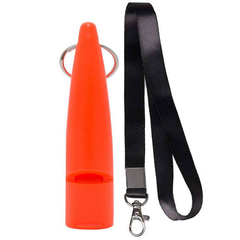 Las frecuencias perros llevar a ultrasónica fácil cordón con la formación de cachorro silbato: Orange