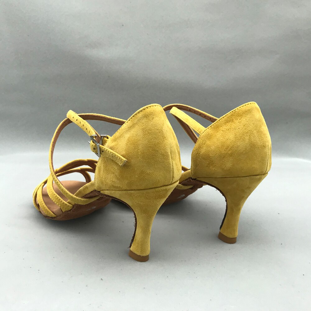7.5 centimetri tacco Scarpe Da Ballo Latino Scarpe Per le scarpe Da donna Salsa practice scarpe comode scarpe da ballo MS6228YS in Vera pelle