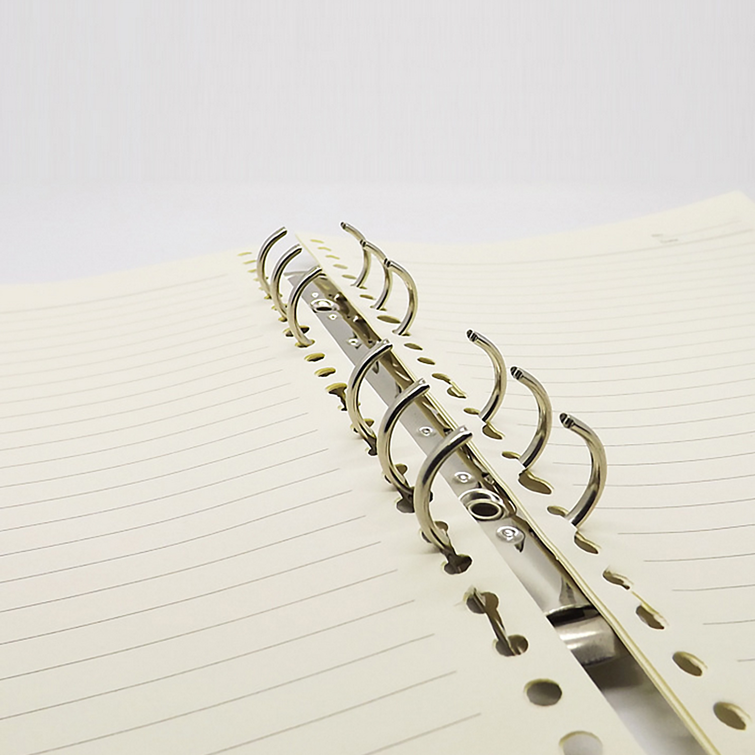 A5 Metal Spiral Binder Clip 6 Ring Binding Clips for Loose-leaf File Folder Diary Notebook DIY Photo Album