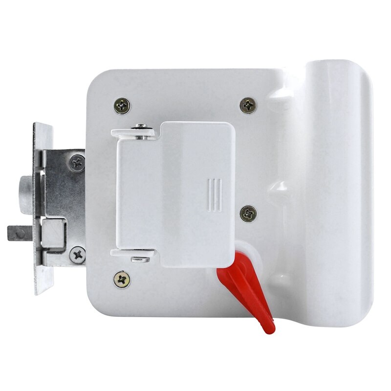 White RV Paddle Entry Door Lock Latch Handle Knob Deadbolt Camper Trailer