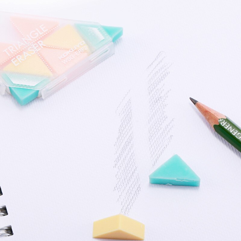 KOKUYO Kokaku Music Color Eraser Student Stationery Wipe Clean for B-HB-2B Pencil Triangle Eraser