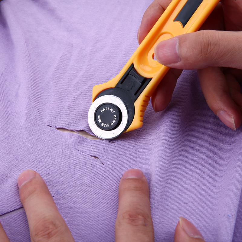 45mm 28mm Handle Rotary Cutter Leather Cutting Tool Fabric Cutter Circular Blade DIY Patchwork Sewing Quilting Fit Olfa Cut