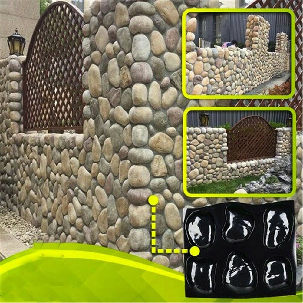 Casts Master Pebbles Concrete Mold Step Stones Plaster Mold Cobblestones Mould Plastic TP899