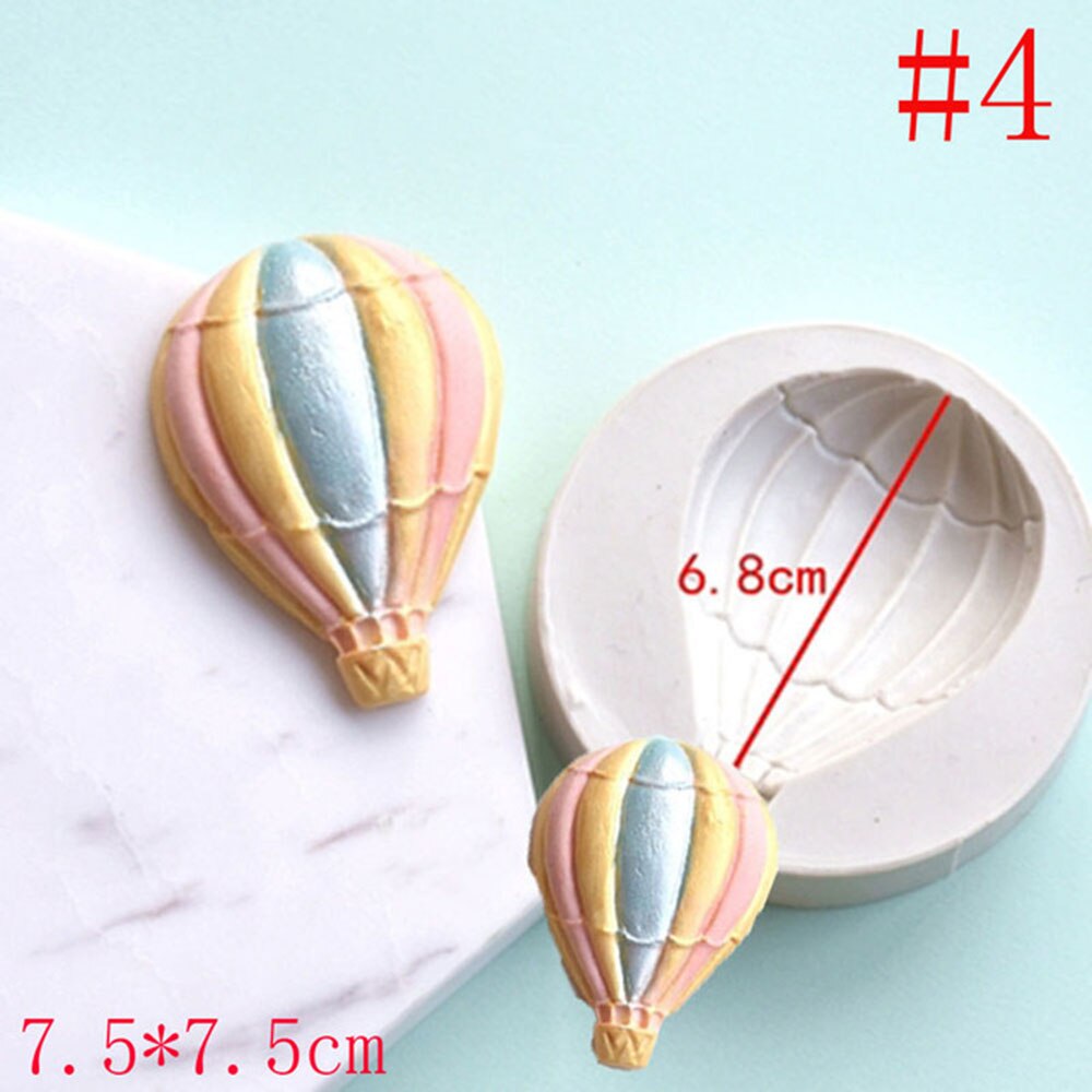 1 Pcs Balloon Rainbow Silicone Mold Cake Chocolate Fondant Sugar Craft Candy Clay Baking Tool Cake Decor DIY Craft: Balloon