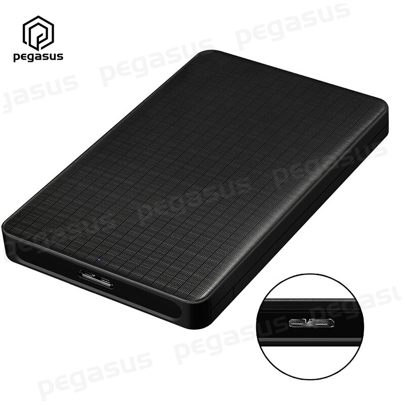Grid Pattern Business Style USB 3.0 Mobile Hard Disk Box 2.5 Inch SATA Notebook Hard Disk Box With Data Cable
