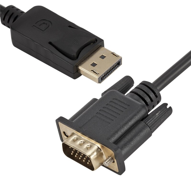 Dp to Vga Conversion Cable, 1080P Standard Dp Male to Vga Male Cable for Notebook Computers