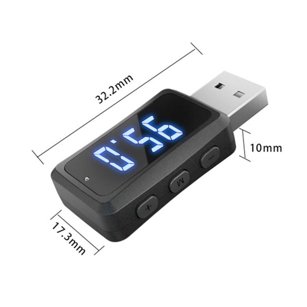 FM02 Bluetooth 5.3 Car Transmissor FM, Receptor Bluetooth do carro, Transmissor USB, Auto Acessórios: Preto