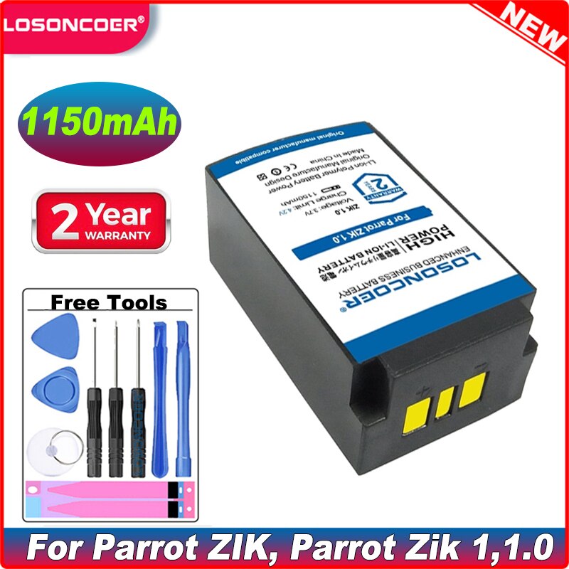 Losoncoer 1150Mah Batterij PF056001AA Voor Parrot Zik, Zik 1, Parrot Zik 1.0 Een