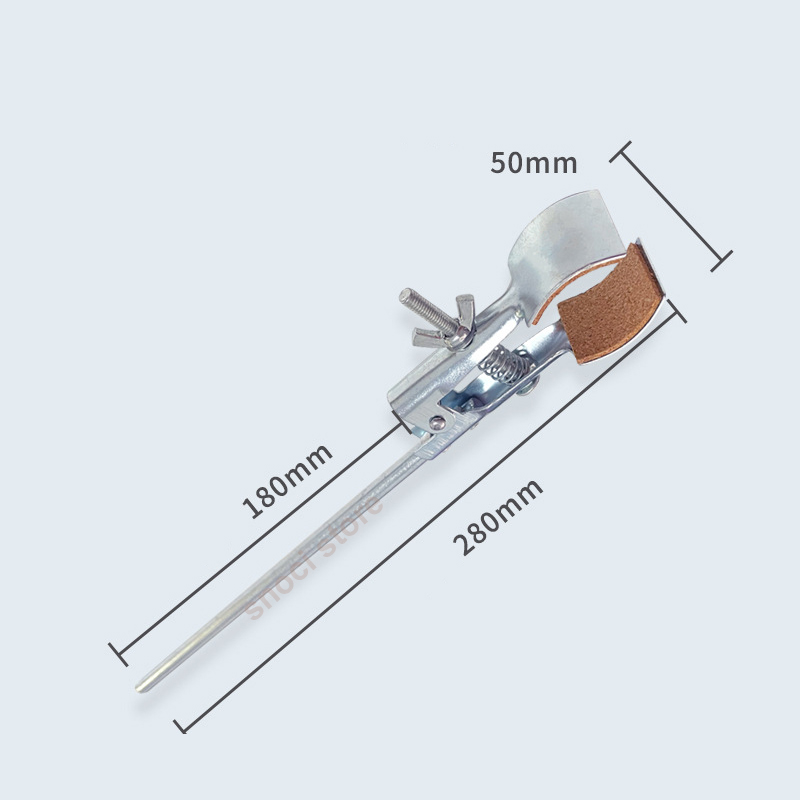 Laboratory Test Tube Clip 2-jaw clamp 4-jaw clips universal clamp condenser tube clamps tubes clamp college school Lab supplies: Beige