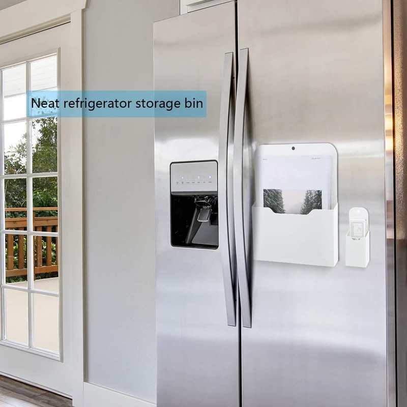 3 Pack Magnetic File Holder, Large Size Refrigerator Storage Pocket for Class Whiteboard, Office, Refrigerator, Locker