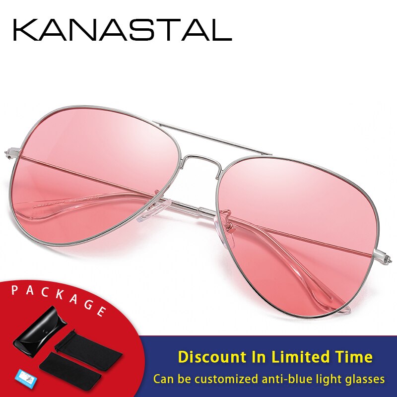 Luftfahrt Sonnenbrille Männer Frauen Nacht Vision Weibliche Polarisierte Sonne Gläser Für Fahren Pilot Twin Strahl Anti-Glare Brillen UV400